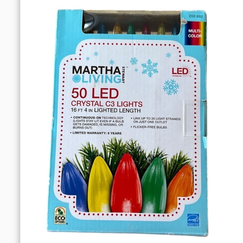 MARTHA STEWART 50 led string lights